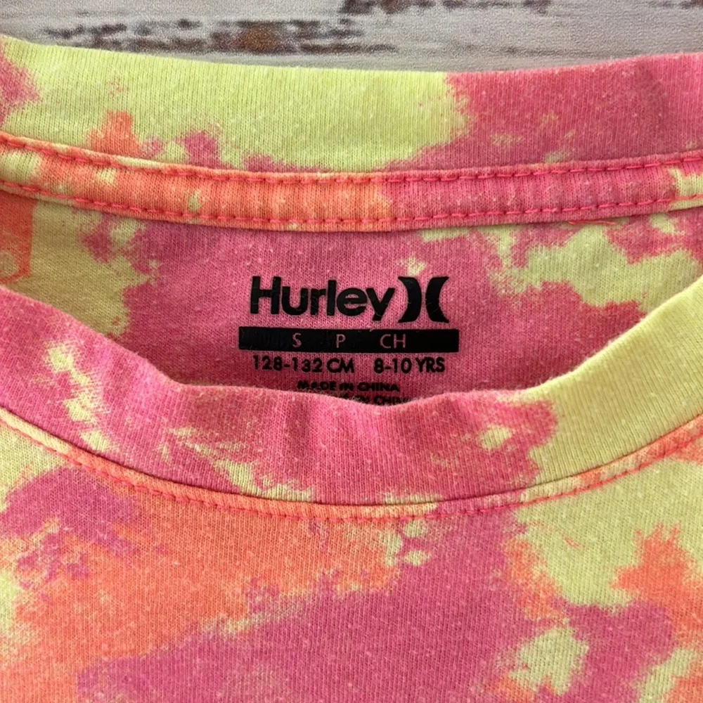 Hurley Big Boys Tie Dye Logo Short Sleeve T-Shirt Small